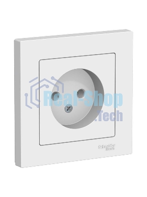 Розетка AtlasDesign без заземл. 16А в сборе белый SchE ATN000140
