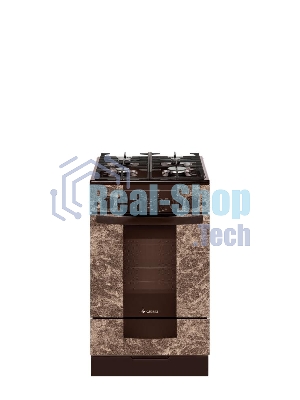 Плита газовая Gefest 5500-02 0114 коричневый, конфорок 4 шт, духовка 52 л, 50 см x 85 см x 58.5 см