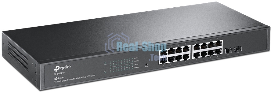 Коммутатор TP-Link Jetstream 16-port gigabit smart switch with 2-gigabit uplink ports