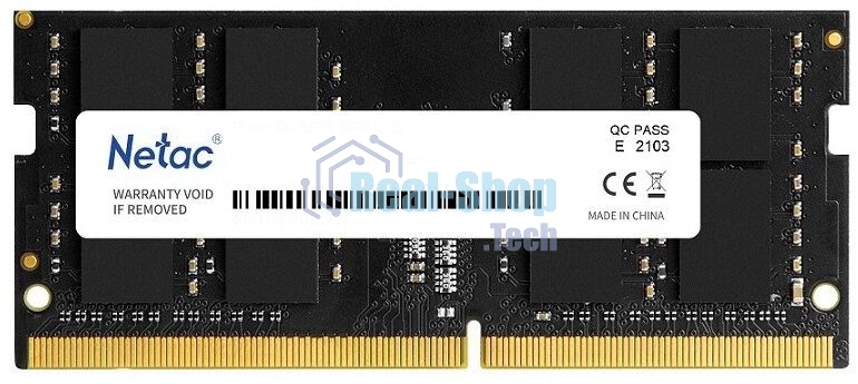 Оперативная память NETAC Basic, DDR4, 8GB (1x8GB), 3200MHz, CL22, SO-DIMM
