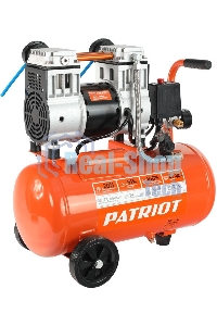 Компрессор поршневой безмасляный Patriot WO 24-220, 200 л/мин, 8 бар, 1250 Вт, 24 л, быстросъемный 1/4