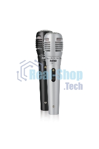 Микрофон проводной BBK CM215 2.5м черный/серебристый