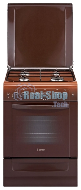 Плита комбинированная Gefest ПГЭ 6102-02 0001 коричневый, конфорок 4 газовых, духовка 55 л, 60 см x 85 см x 60 см