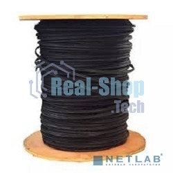 Кабель Exegate UTP 4 EX190974RUS пары кат.5e Exegate медь, внешн. прокладка, с тросом, катушка 305м, черный, PE