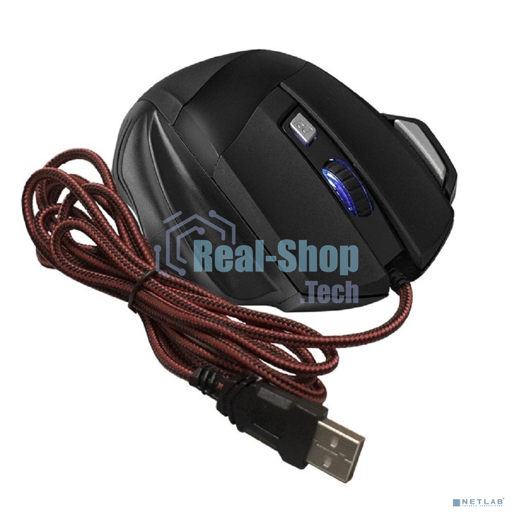Мышь проводная ExeGate Gaming Standard Laser GML-793 черный, 3200 dpi, USB, кнопки - 7