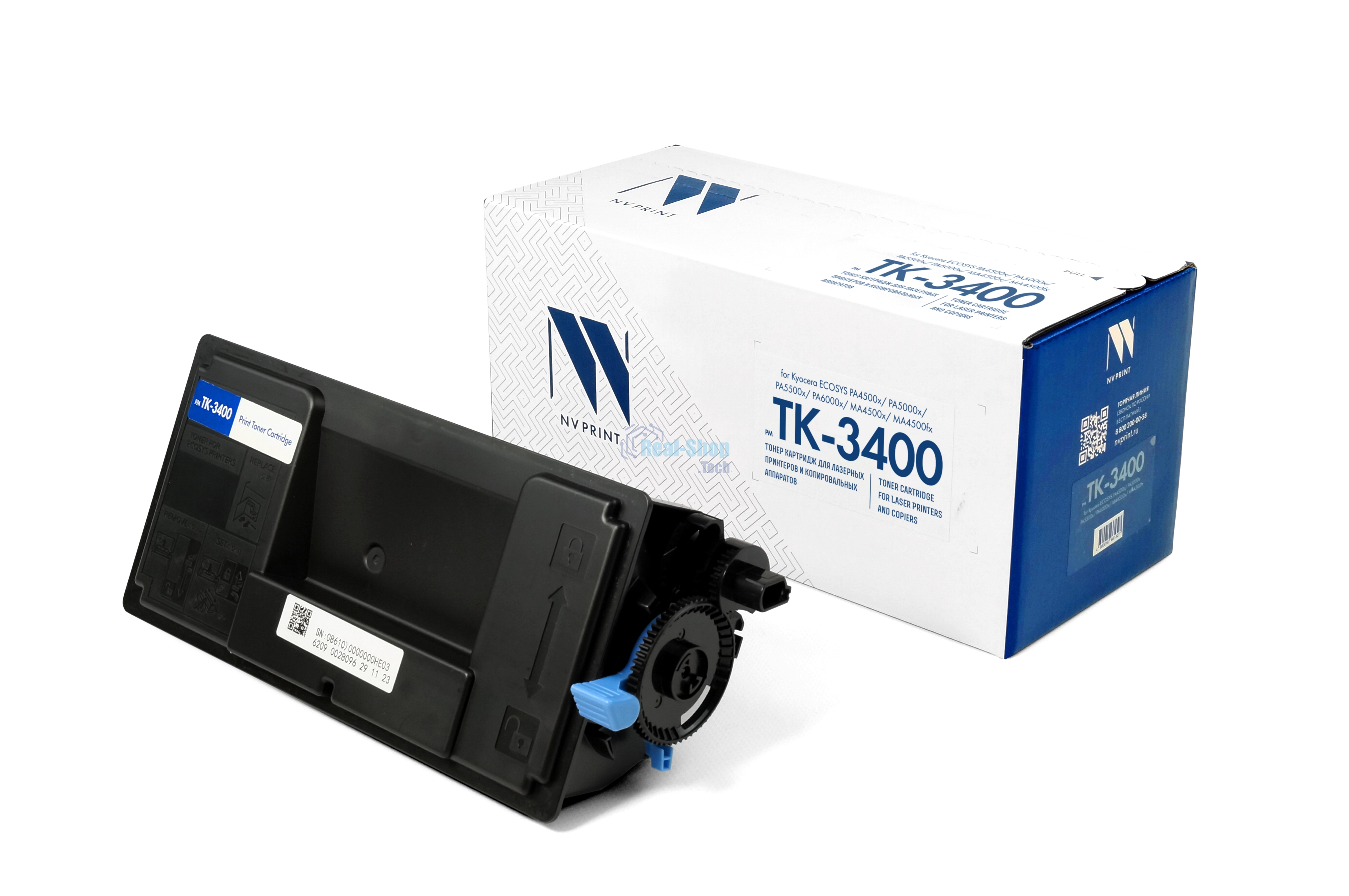 Картридж NVPrint совместимый NV-TK-3400 для Kyocera ECOSYS PA4500x/PA5000x/PA5500x/PA6000x/MA4500x/MA4500fx (12500k)