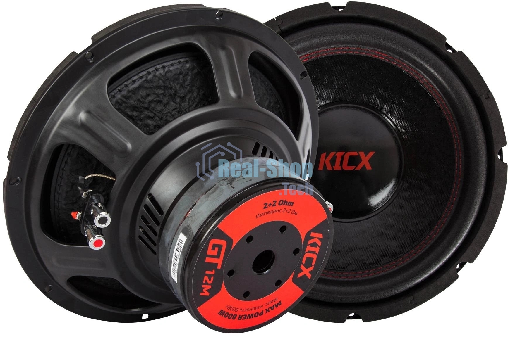 Сабвуфер автомобильный Kicx GT-12M 500Вт пассивный (30см/12