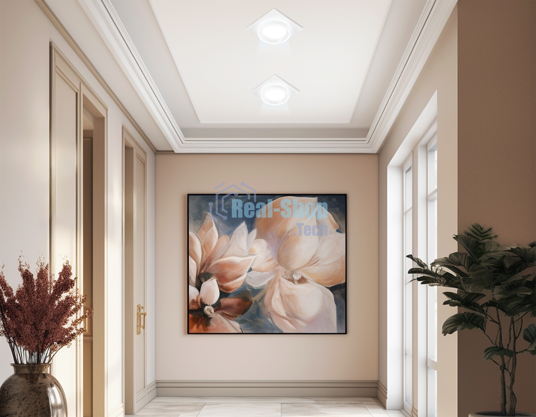 Светильник встраиваемый TU5220 WH белый IP20 GX70 D150*150*52