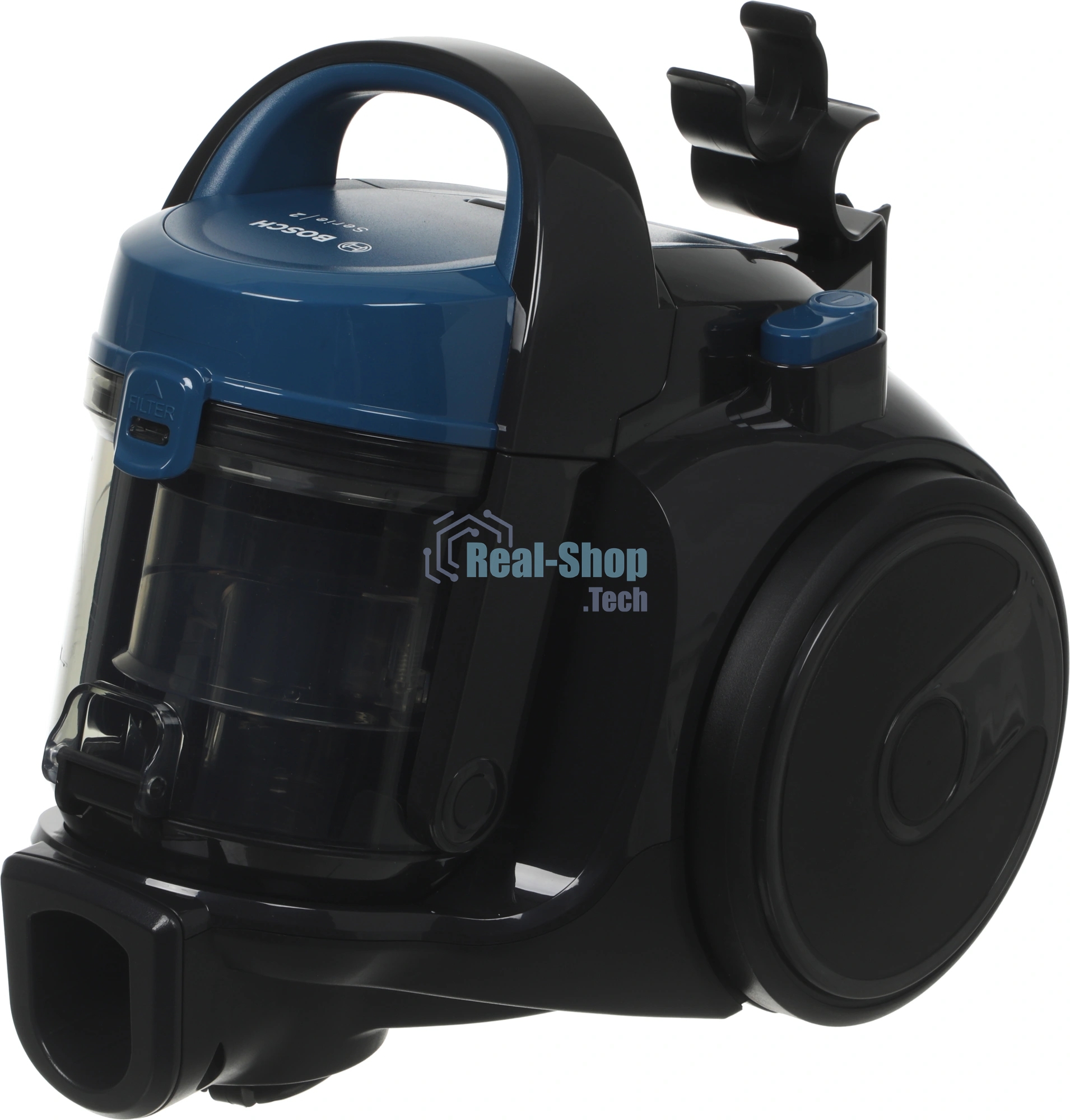 Пылесос Bosch BGS05A220 синий/серый, 700 Вт, уборка сухая, пылесборник контейнер 1.5 л