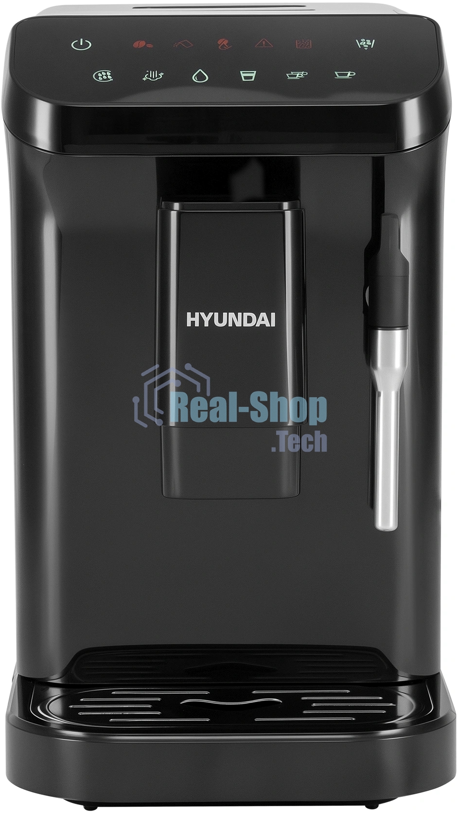Кофемашина автоматическая Hyundai HAM-4001 черный, исп. кофе - молотый, 1.5 л, 1350 Вт, 20 Бар
