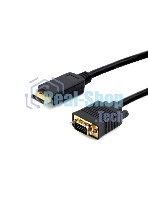 Кабель DisplayPort->VGA Cablexpert CCP-DPM-VGAM-10, 3м, 20M/15M, черный, экран, пакет