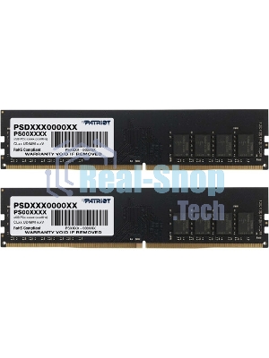 Оперативная память Patriot Signature, DDR4, 16GB (2x8 GB), 3200 MHz, CL22, DIMM