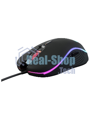Мышь проводная Oklick GMNG 723GM черный, 3200 dpi, USB, кнопки - 6