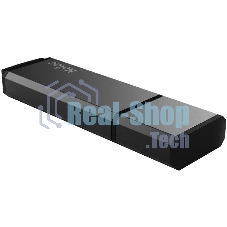 Флешка USB Netac U351, NT03U351N-256G-30BK, 256Gb, USB 3.0, с колпачком, металлическая черная