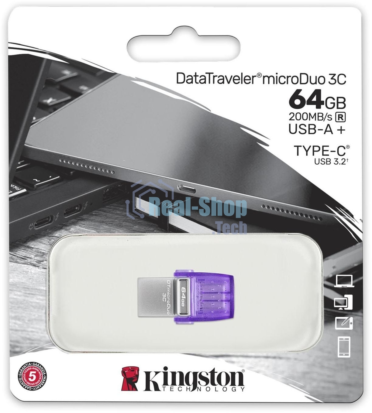 Флешка USB Kingston USB 3.2 64Gb DTDUO3CG3/64Gb