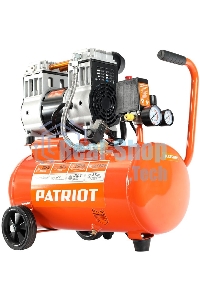 Компрессор поршневой безмасляный Patriot WO 24-220, 200 л/мин, 8 бар, 1250 Вт, 24 л, быстросъемный 1/4