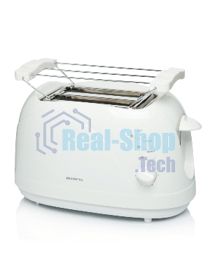 Тостер Polaris PET 0702L белый, 750 Вт, 2 слота