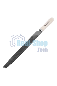 Напильник Сибртех, 300 мм, плоский, деревянная ручка