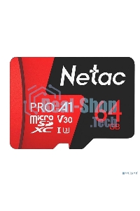 Флеш карта MicroSD card Netac P500 Extreme Pro 64Gb, retail version w/o SD adapter