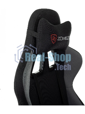 Кресло Zombie Weaver черный/серый, ткань, подголовник, подставка для ног