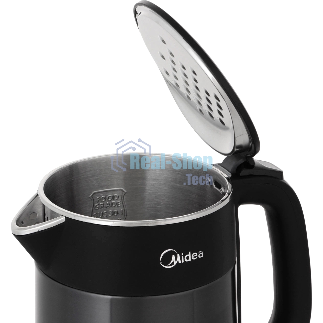 Чайник электрический Midea 1.5л, 2200Вт, черный