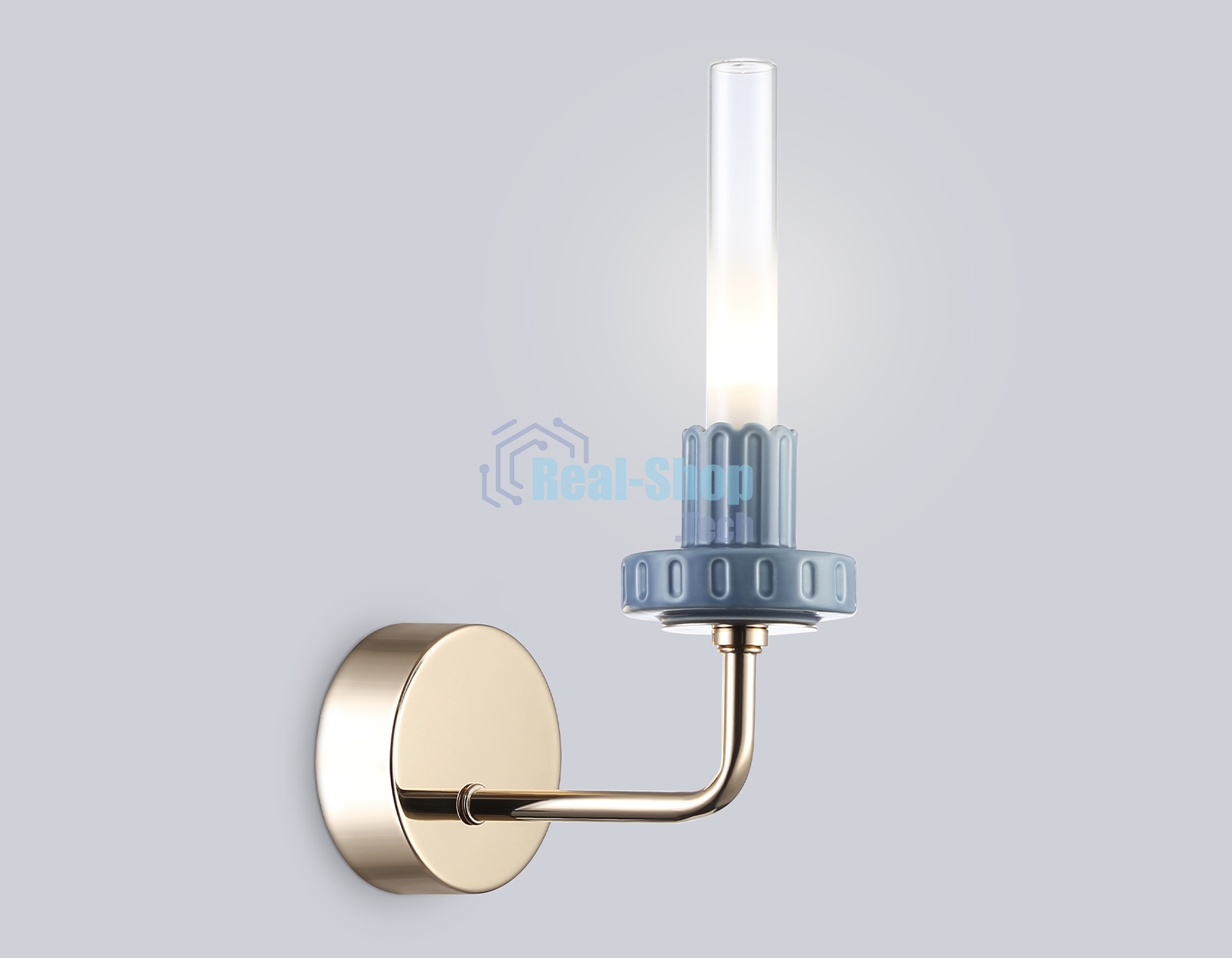 Светильник Ambrella light LH53128 GD/WH/GB золото/белый/серо-синий 2W 3000K 100*190*290