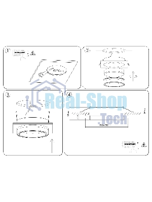 Светильник встраиваемый TU5220 WH белый IP20 GX70 D150*150*52
