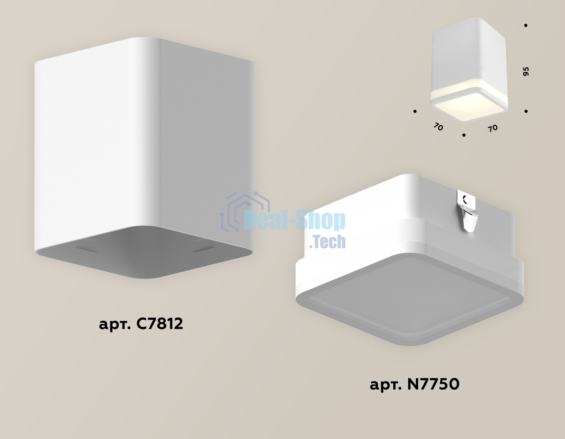 Светильник Ambrella Light XS7812020 SWH/FR белый песок/белый матовый MR16 GU5.3 (C7812, N7750)