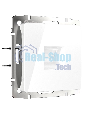 Розетка Ethernet RJ-45 cat. 6A экранированная (белый)