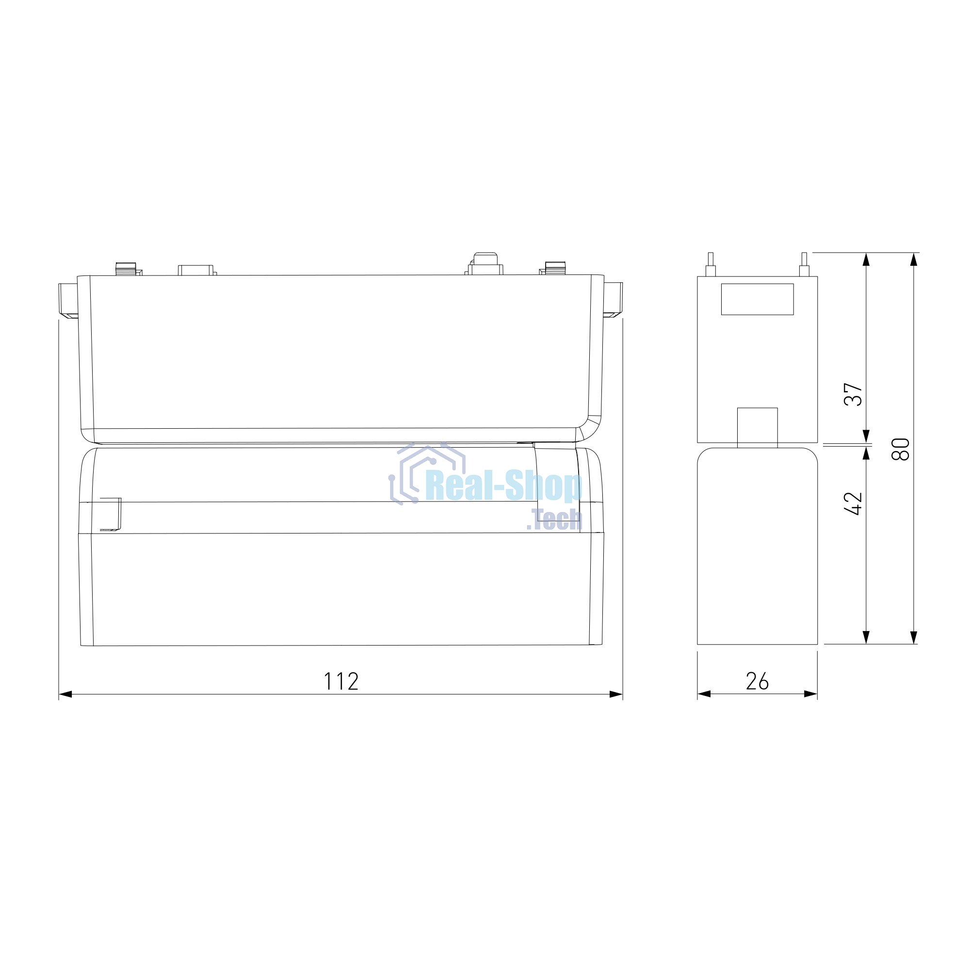 Трековый светильник Flat Magnetic 6W 4000K Insight (чёрный) 85090/01