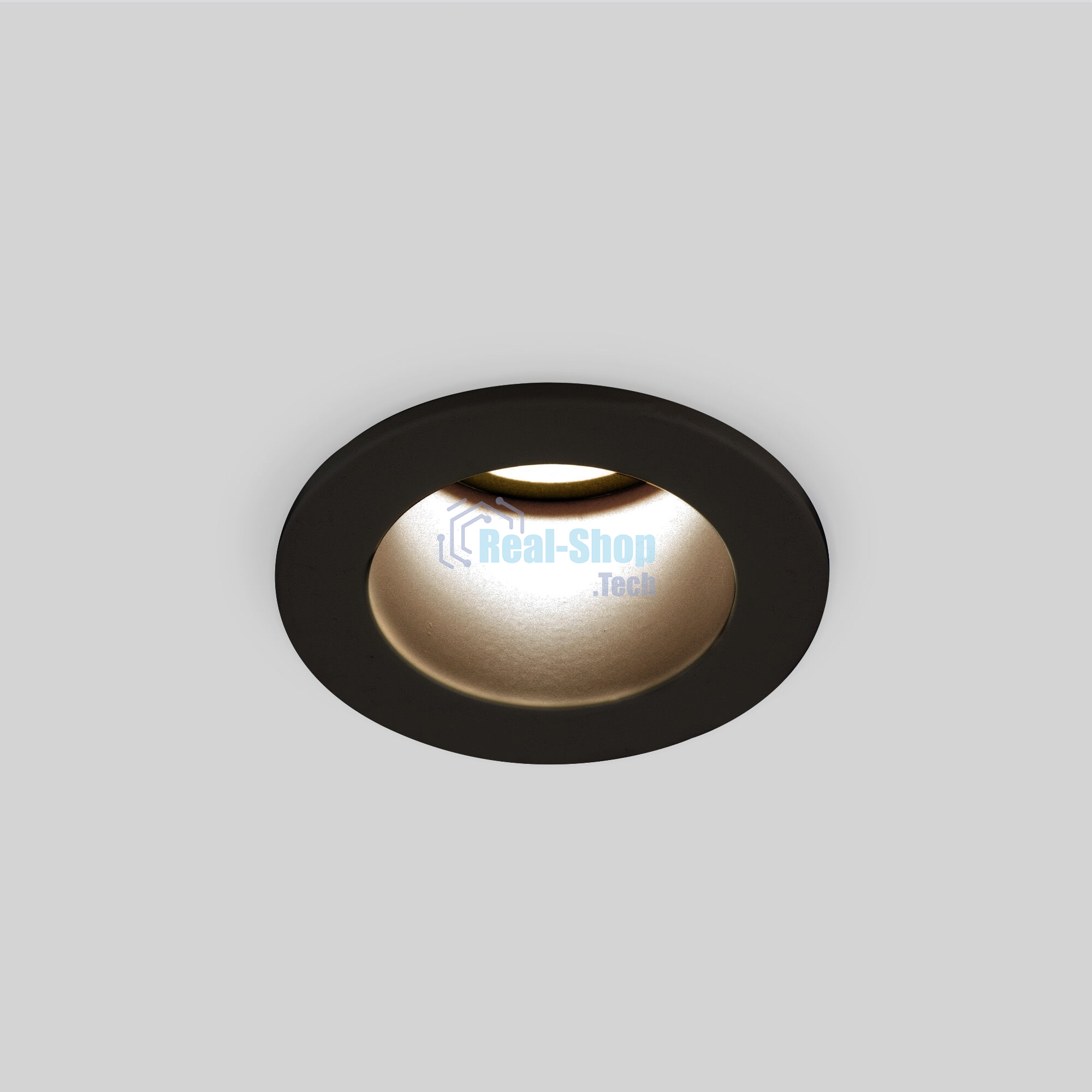 25023/LED/ Встраиваемый светильник 7W 4200K BK черный