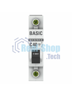 Выключатель автоматический EKF mcb4729-1-40C 1P 40А (C) 4,5кА ВА 47-29 EKF Basic
