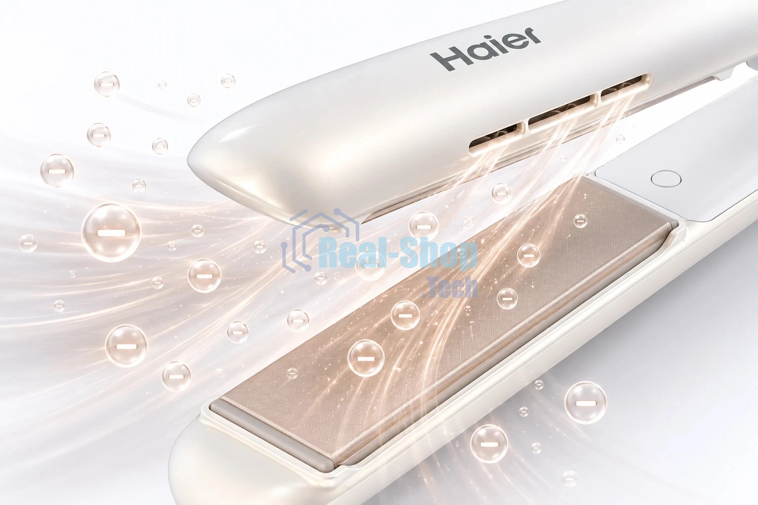 Выпрямитель Haier HHS-620 42Вт белый макс.темп.:230С (FZ0003E01RU)