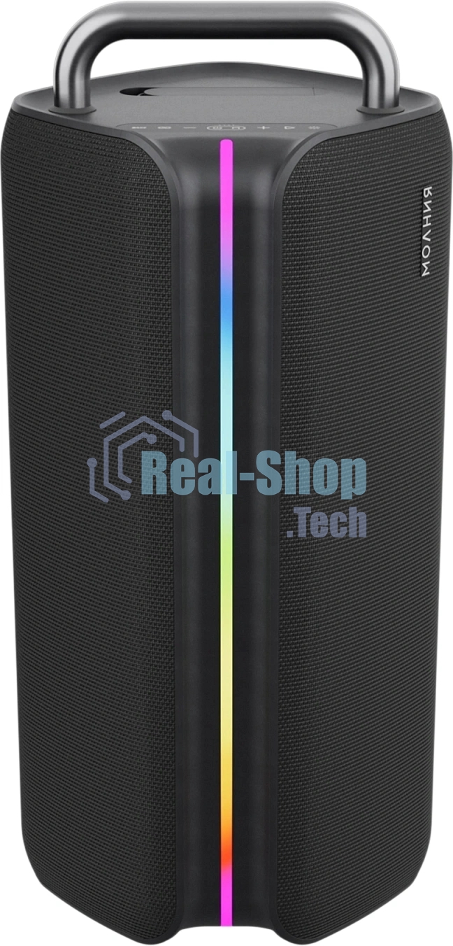 Колонка портативная Ural Молния Бит черный 420W 1.1 BT/3.5Jack/USB-C 10м 8000mAh (без.бат)