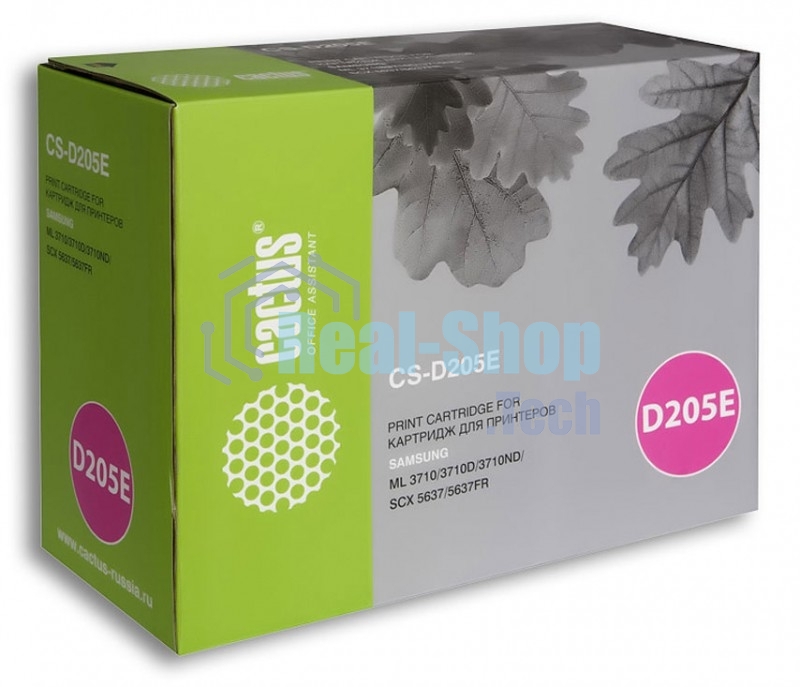 Картридж лазерный Cactus CS-D205E черный (10000 стр.) для Samsung ML-3710ND/ML-3712DW/SCX-5639FW/SCX-5637FR
