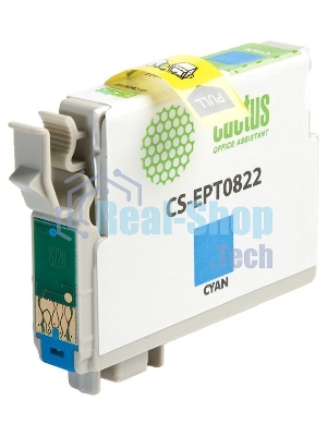 Картридж струйный Cactus CS-EPT0822 (T0822) голубой (13,8 мл) для Epson Stylus Photo R270/290/RX590