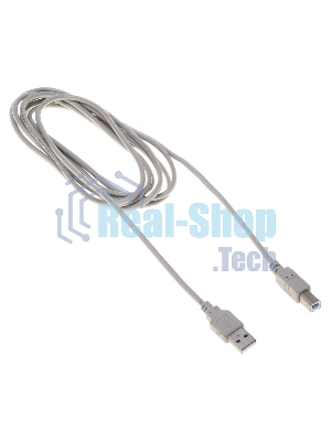 Кабель Buro BHP RET USB_BM30 USB A(m) USB B(m) 3м серый блистер