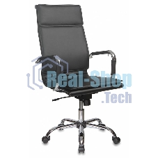 Кресло руководителя Бюрократ CH-993/black черный, искусственная, кожа, крестовина хромированная