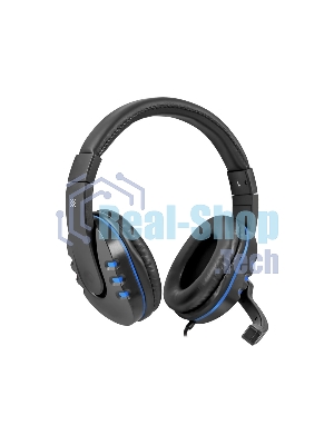 Гарнитура Defender Warhead G-160 чёрный/синий, проводная