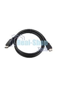 Кабель DisplayPort-HDMI Gembird/Cablexpert 1,8м, 20M/19M, черный, экран, пакет (CC-DP-HDMI-6)