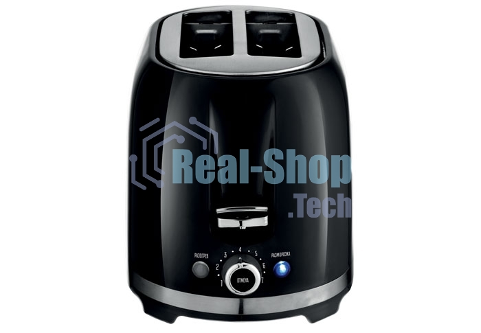 Тостер Centek СТ-1432 черный/стальной