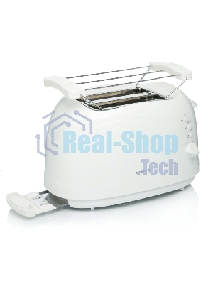Тостер Polaris PET 0702L белый, 750 Вт, 2 слота
