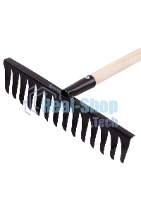 Грабли Сибртех 14-зубые, 350мм, с черенком, витые