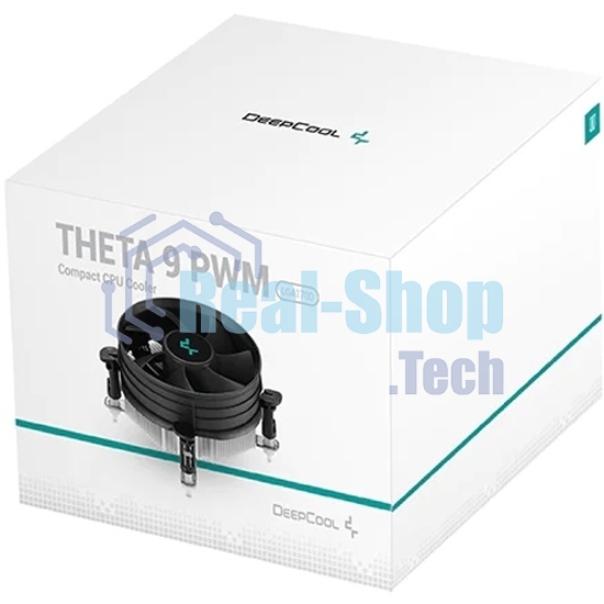 Кулер для процессора DEEPCOOL THETA 9 PWM 1700 черный/синий, 92 мм, алюминий, 3200 об/мин, 40.1 дБ, 4 pin, 65 Вт, 58 мм