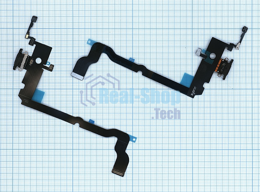 Шлейф разъема питания для iPhone XS Max черный