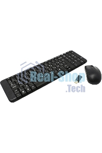 Комплект клавиатура + мышь Logitech MK220 клав:черный мышь:черный USB беспроводная