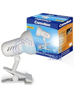 Светильник H-035 черный прищепка метал. 220В 60Вт Camelion 7197