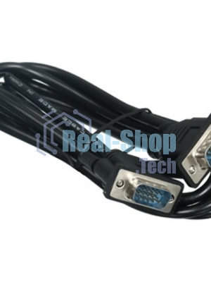 Кабель GoPower VGA (m)-VGA (m) 1,8м ПВХ черный Premium Zip-Lock c подвесом (1/100)