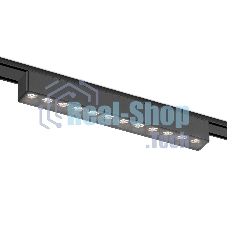 Светильник трековый светодиодный GV1409 BK черный IP20 12W 4200K 48V 24° 230*26*24