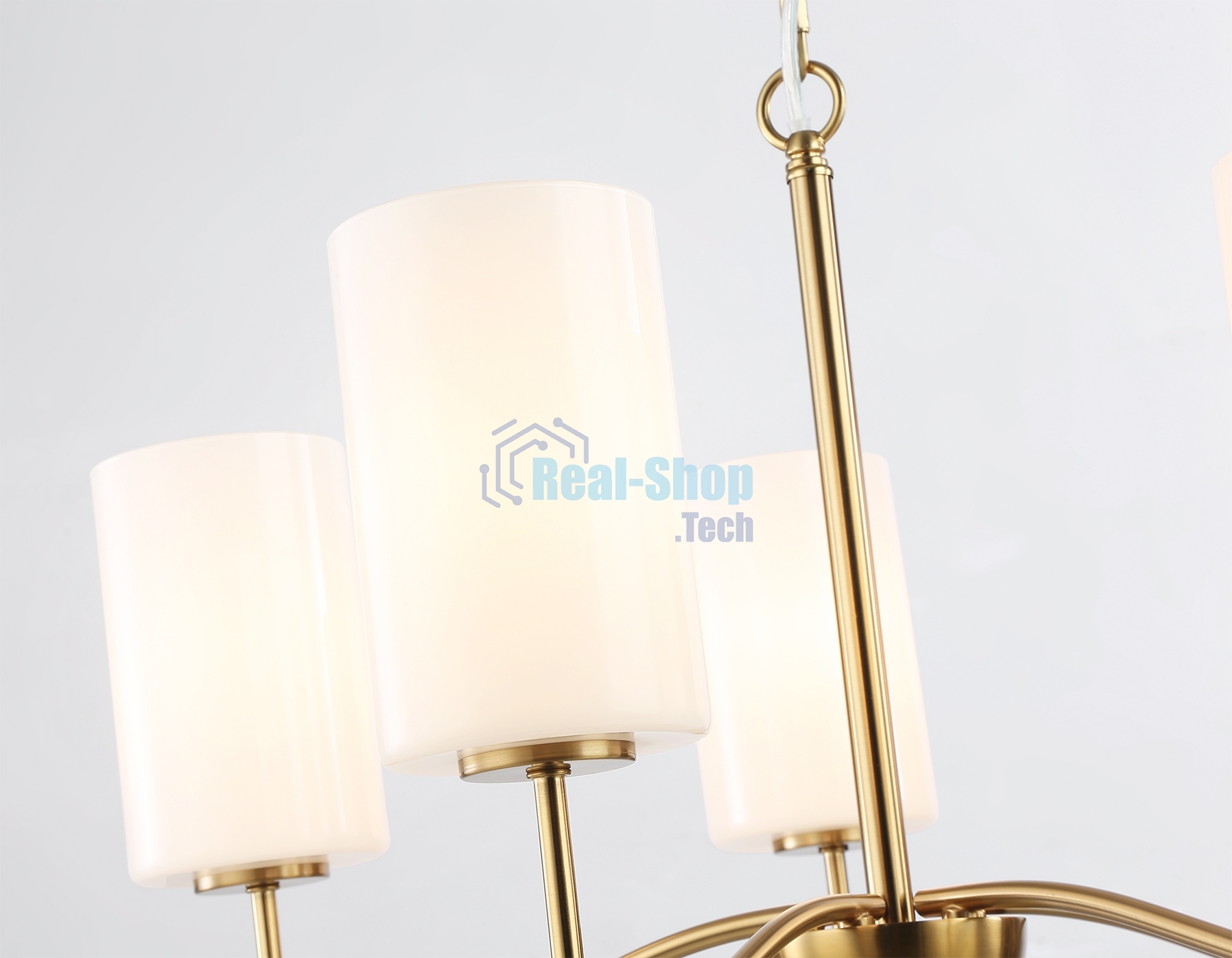 Люстра Ambrella light LH56051/5 BS/FR латунь/белый матовый E14*5 max 40W D590*950